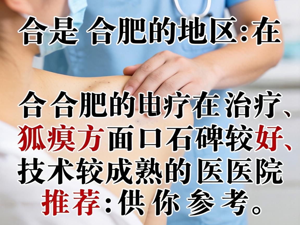 以下是合肥地区在治疗狐臭方面口碑较好、技术较成熟的医院推荐，供你参考