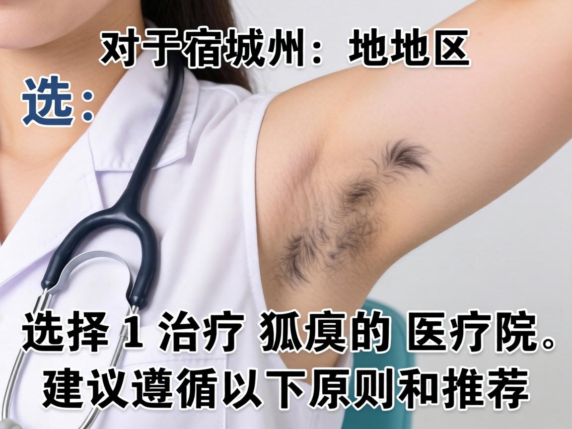 对于宿州地区,选择治疗狐臭的医院,建议遵循以下原则和推荐 对于宿州地区,选择治疗狐臭的医院,建议遵循以下原则和推荐