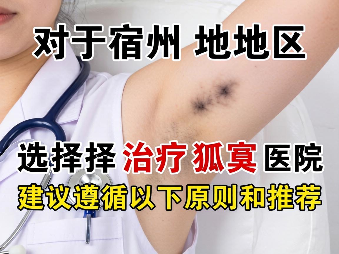 对于宿州地区,选择治疗狐臭的医院,建议遵循以下原则和推荐 对于宿州地区,选择治疗狐臭的医院,建议遵循以下原则和推荐