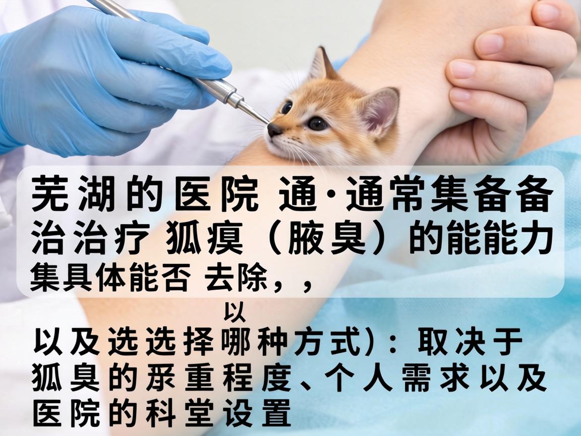 芜湖的医院通常具备治疗狐臭（腋臭）的能力。具体能否去除，以及选择哪种方式，取决于狐臭的严重程度、个人需求以及医院的科室设置