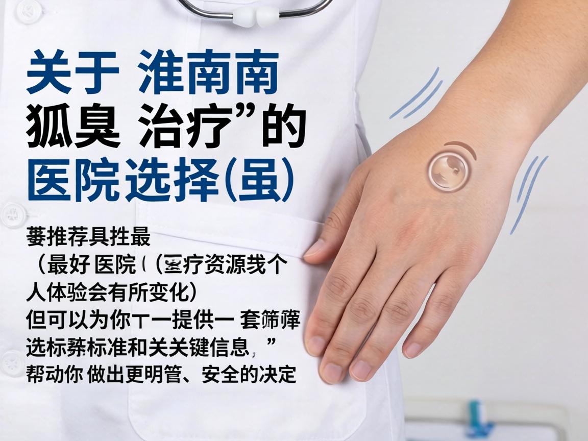 关于淮南狐臭治疗的医院选择，虽然无法直接推荐具体的最好医院（因医疗资源和个人体验会有所变化）但可以为你提供一套筛选标准和关键信息，帮助你做出更明智、安全的决定