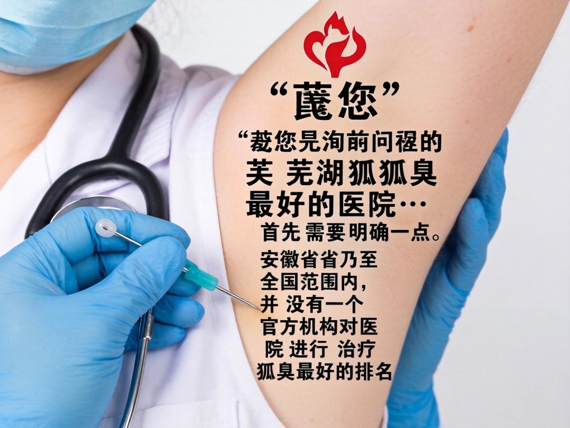 针对您询问的芜湖狐臭最好的医院，首先需要明确一点，安徽省乃至全国范围内，并没有一个官方机构对医院进行治疗狐臭最好的排名