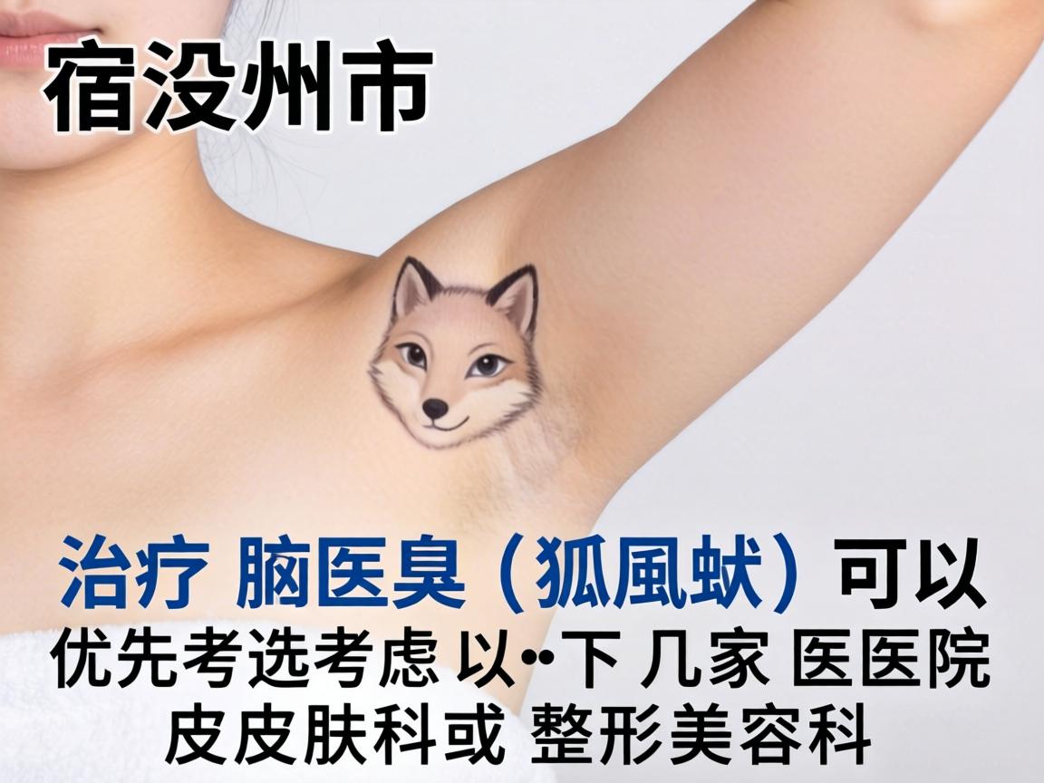 在宿州市，治疗腋臭（狐臭）可以优先考虑以下几家医院的皮肤科或整形美容科