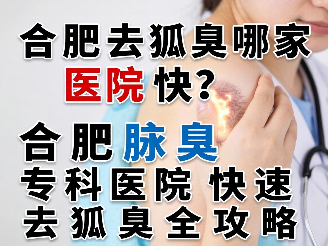 合肥去狐臭哪家医院快？合肥腋臭专科医院快速去狐臭全攻略