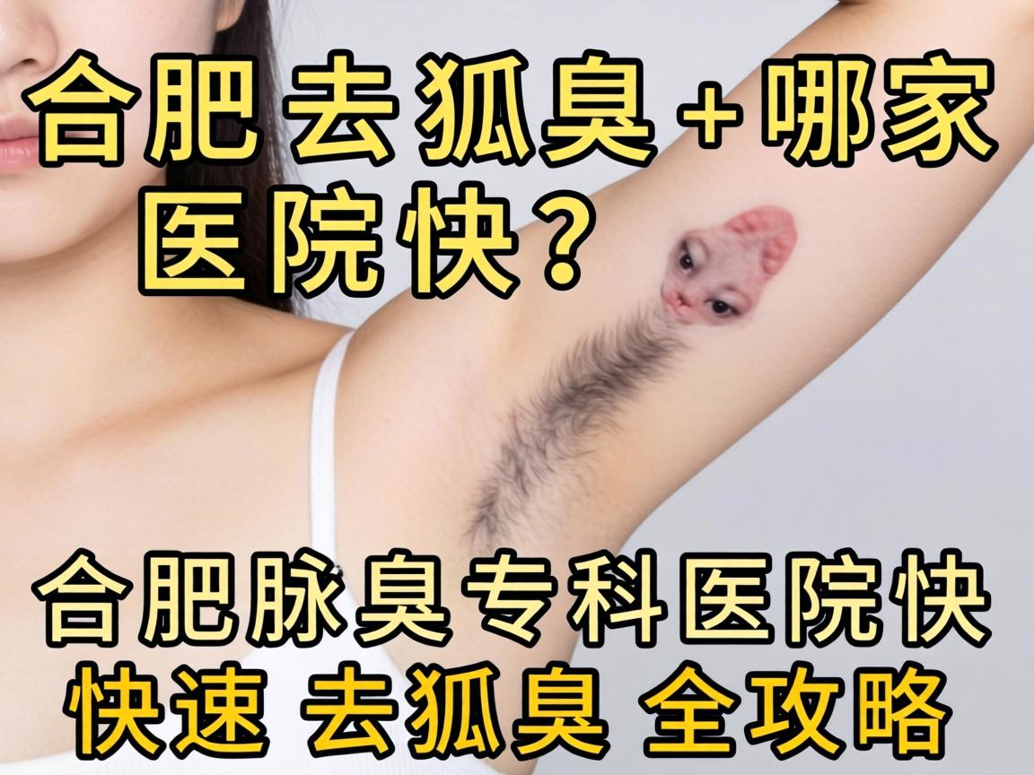 合肥去狐臭哪家医院快？合肥腋臭专科医院快速去狐臭全攻略