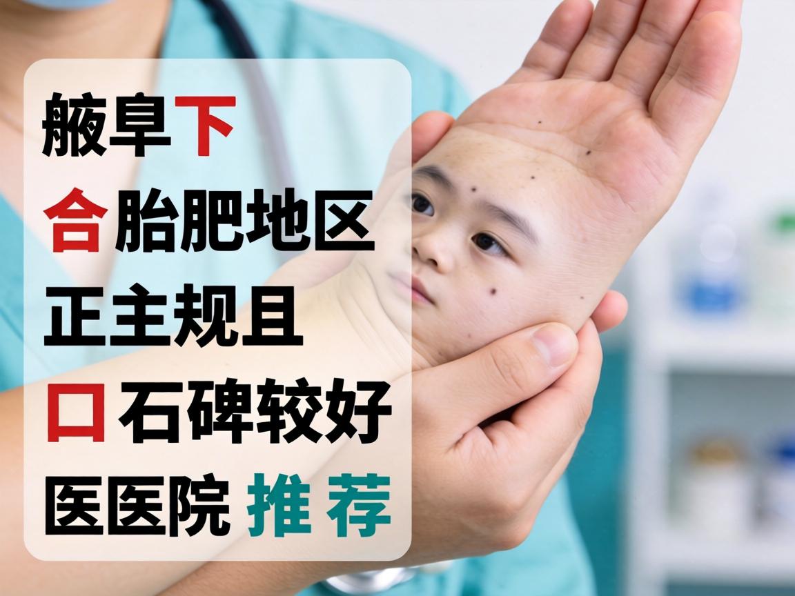 以下是合肥地区正规且口碑较好的医院推荐