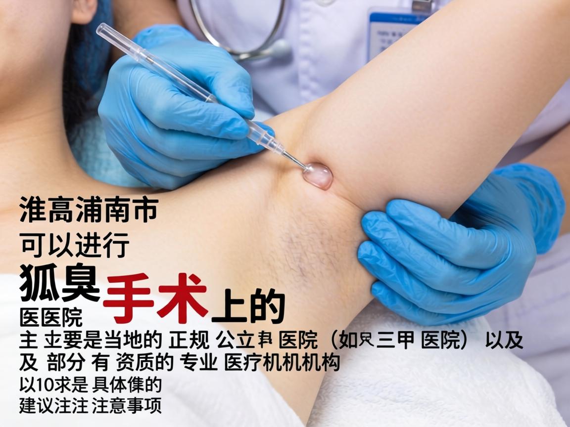 在淮南市，可以进行狐臭手术的医院主要是当地的正规公立医院（如三甲医院）以及部分有资质的专业医疗机构。以下是具体的建议和注意事项