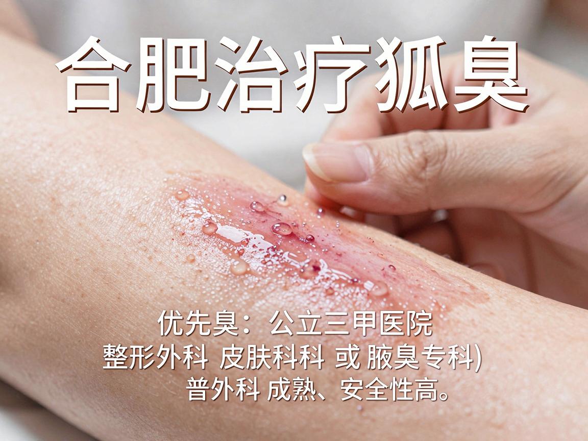 合肥治疗狐臭（腋臭）的医院选择，建议优先考虑公立三甲医院的整形外科、皮肤科或普外科（腋臭专科）这些科室通常技术成熟、安全性高。以下是一些比较受认可的医院及科室推荐，供你参考
