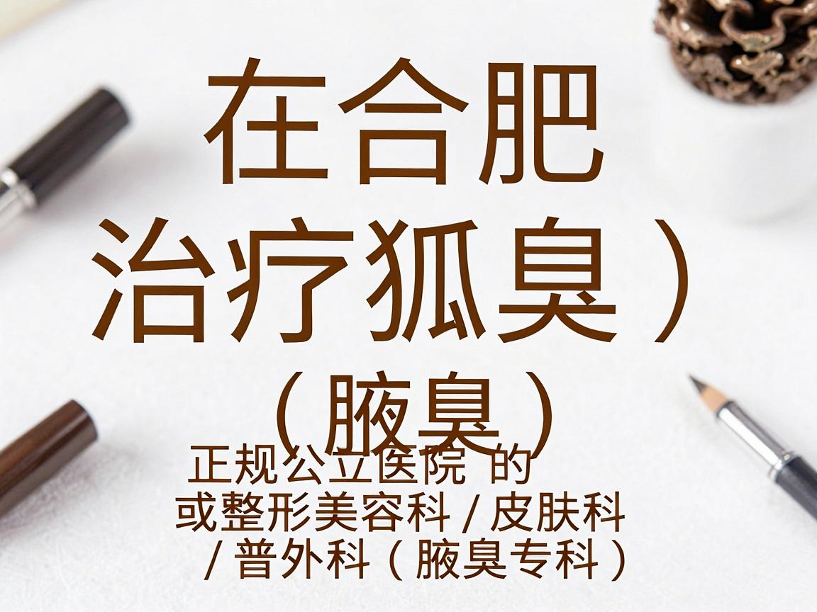 在合肥，治疗狐臭（腋臭）通常首选正规公立医院的皮肤科或整形美容科/普外科（腋臭专科）以下是根据医院级别、专科实力和患者口碑整理的推荐信息，供你参考