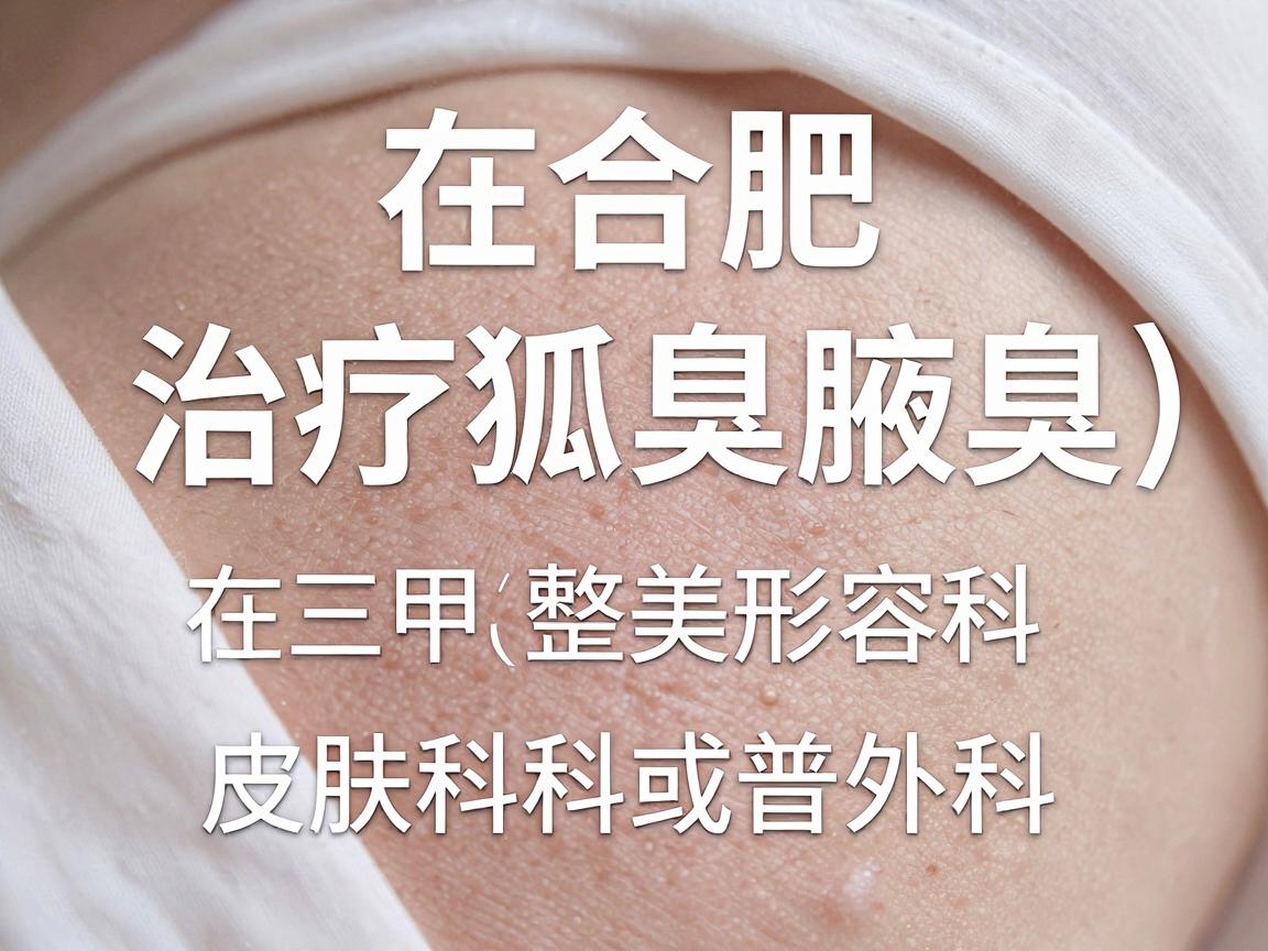 在合肥，治疗狐臭（腋臭）的医疗机构选择较多，主要集中在三甲医院的整形美容科、皮肤科或普外科。以下是几家口碑较好、技术成熟的医院推荐，供你参考