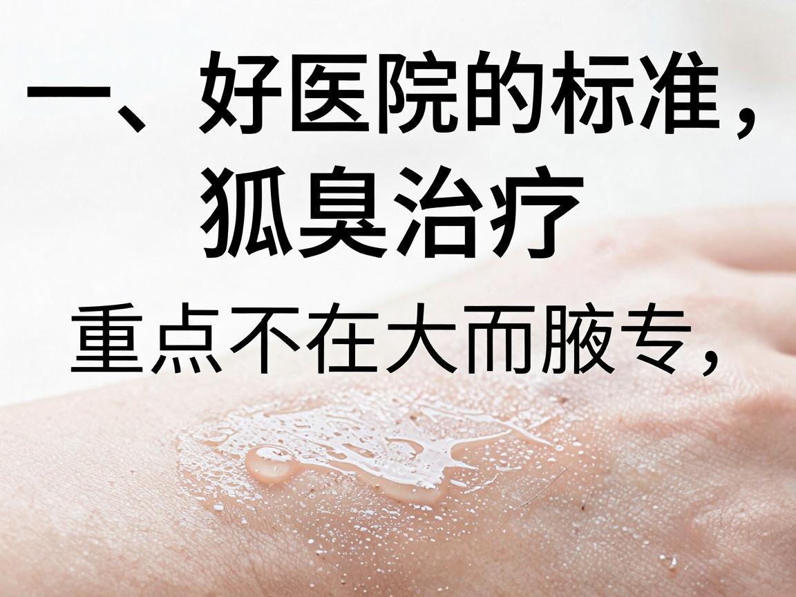 一、好医院的标准，狐臭治疗，重点不在大而在专