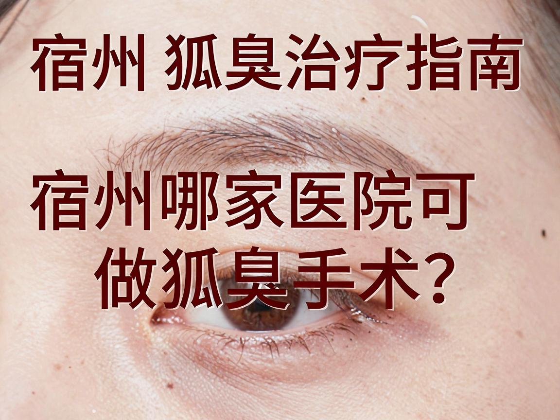 宿州狐臭治疗指南，宿州哪家医院可做狐臭手术？专业解析宿州就医选择