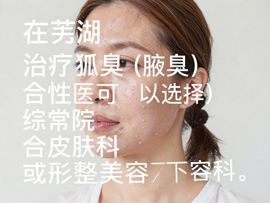 在芜湖，治疗狐臭（腋臭）通常可以选择综合性医院的皮肤科或整形美容科。以下是芜湖地区治疗狐臭口碑较好的几家医院推荐（排名不分先后，可根据实际情况选择）