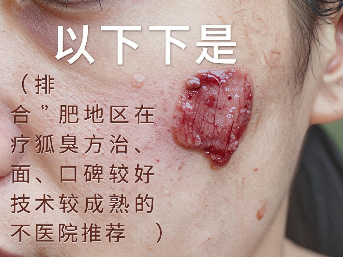 以下是合肥地区在治疗狐臭方面口碑较好、技术较成熟的医院推荐（排名不分先后）