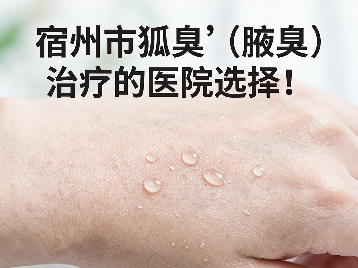 针对宿州市狐臭（腋臭）治疗的医院选择，建议您优先考虑公立三甲医院的皮肤科或整形美容科，这类科室通常具备规范的治疗流程和成熟的技术