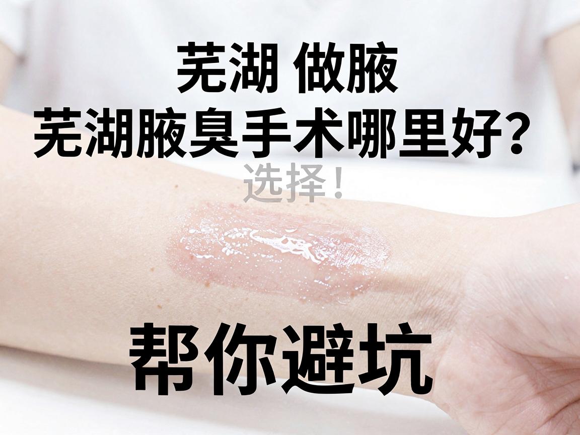 芜湖做腋臭手术哪里好？芜湖腋臭手术医院选择，这三步帮你避坑