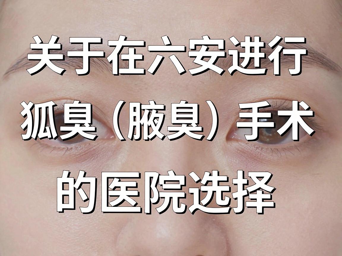 关于在六安进行狐臭（腋臭）手术的医院选择，我无法提供具体的医疗推荐或对某家医院进行评级。不过，我可以为你提供一些选择医院时可以考虑的参考信息，帮助你做出更合适的决定
