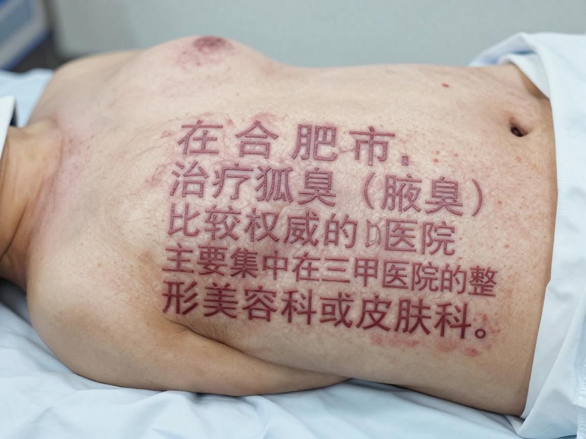 在合肥市，治疗狐臭（腋臭）比较权威的医院主要集中在三甲医院的整形美容科或皮肤科。狐臭手术通常属于整形外科或普外科的范畴，而保守治疗则在皮肤科