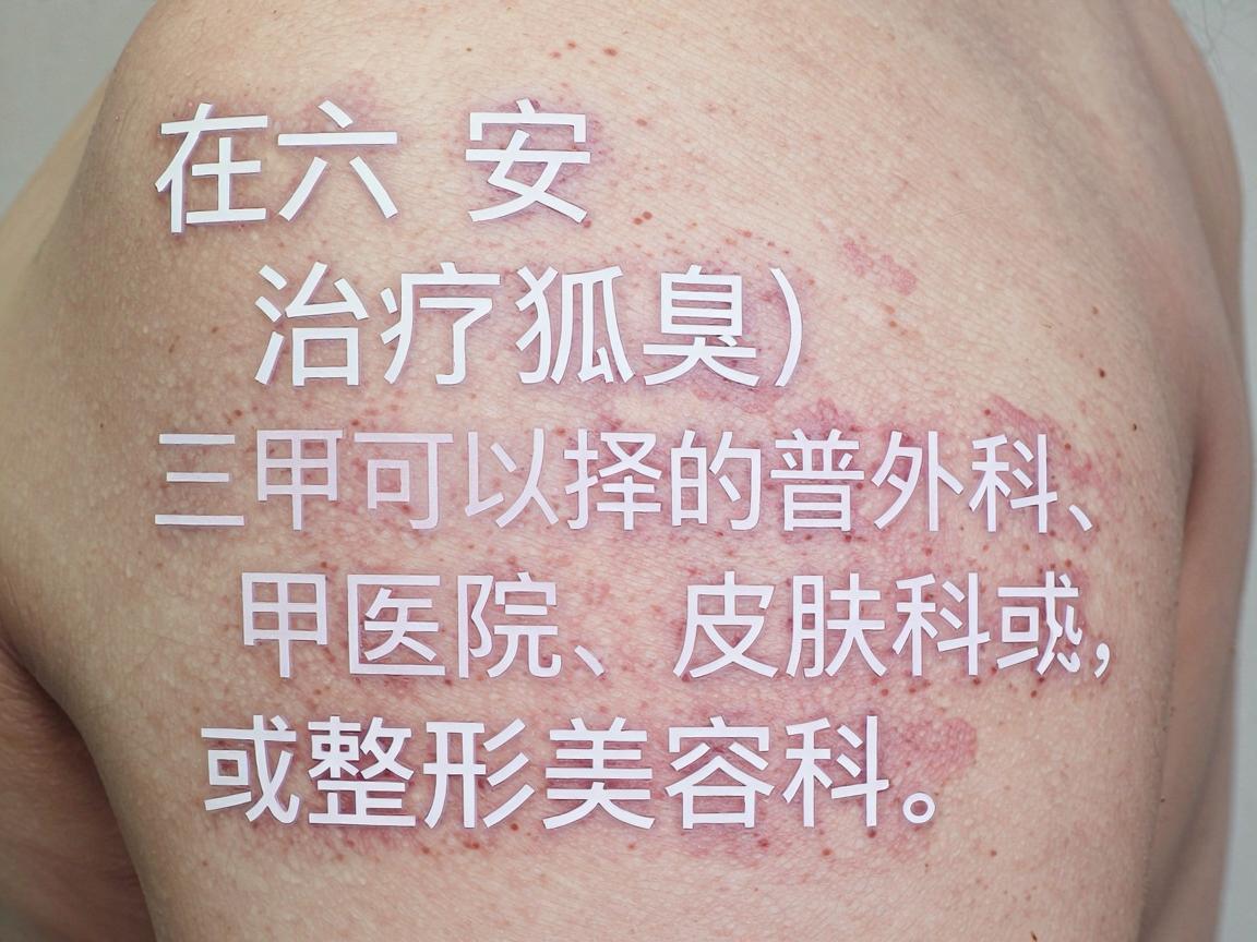 在六安，治疗狐臭（腋臭）通常可以选择三甲医院的普外科、皮肤科或整形美容科。以下是几家在六安地区口碑较好、技术成熟的医院推荐，你可以根据自己的需求（如是否需要微创、报销比例等）进行选择
