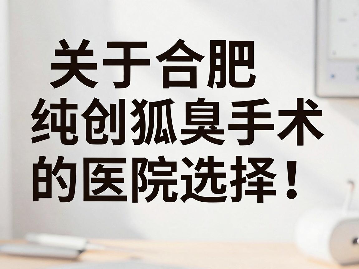 关于合肥微创狐臭手术的医院选择，这属于医疗健康领域的特定需求。我需要强调，作为AI，我无法提供医疗建议或对具体医疗机构进行排名，但可以为你提供一些科学、客观的筛选思路和注意事项