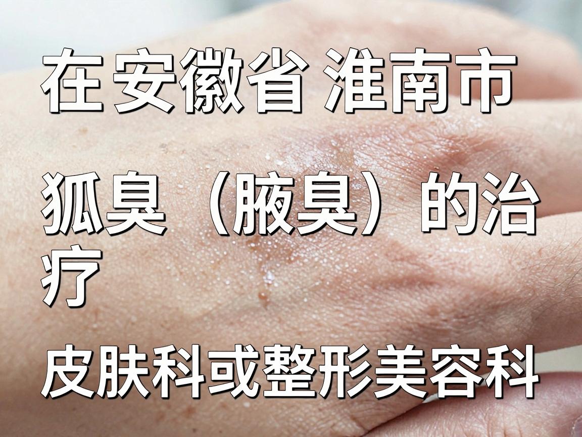 在安徽省淮南市，针对狐臭（腋臭）的治疗，通常建议选择正规的公立医院皮肤科或整形美容科。以下是当地比较可靠的就医选择及相关建议