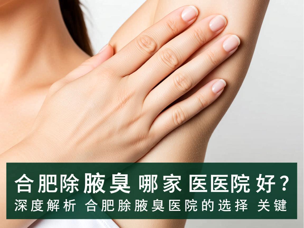 合肥除腋臭哪家医院好？深度解析合肥除腋臭医院的选择关键