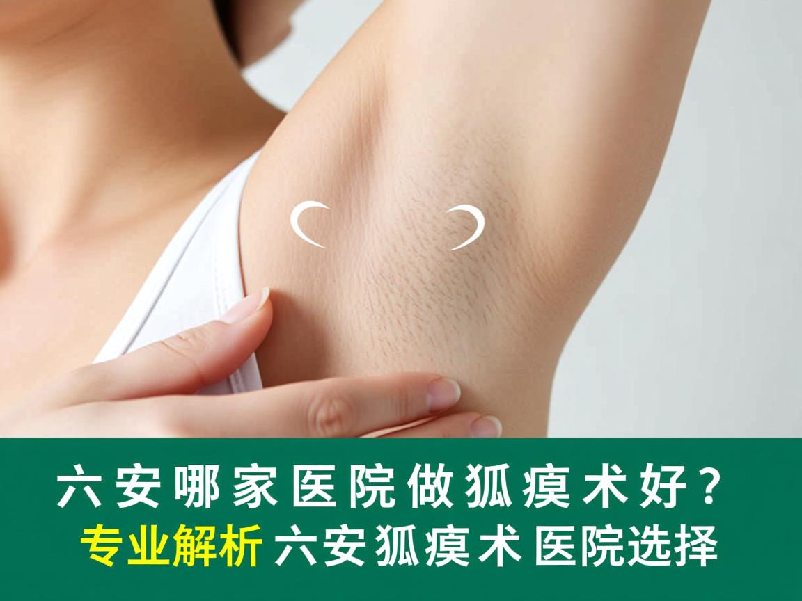 六安哪家医院做狐臭术好？专业解析六安狐臭术医院选择