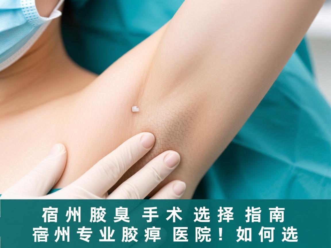 宿州腋臭手术选择指南，宿州专业腋臭医院如何选