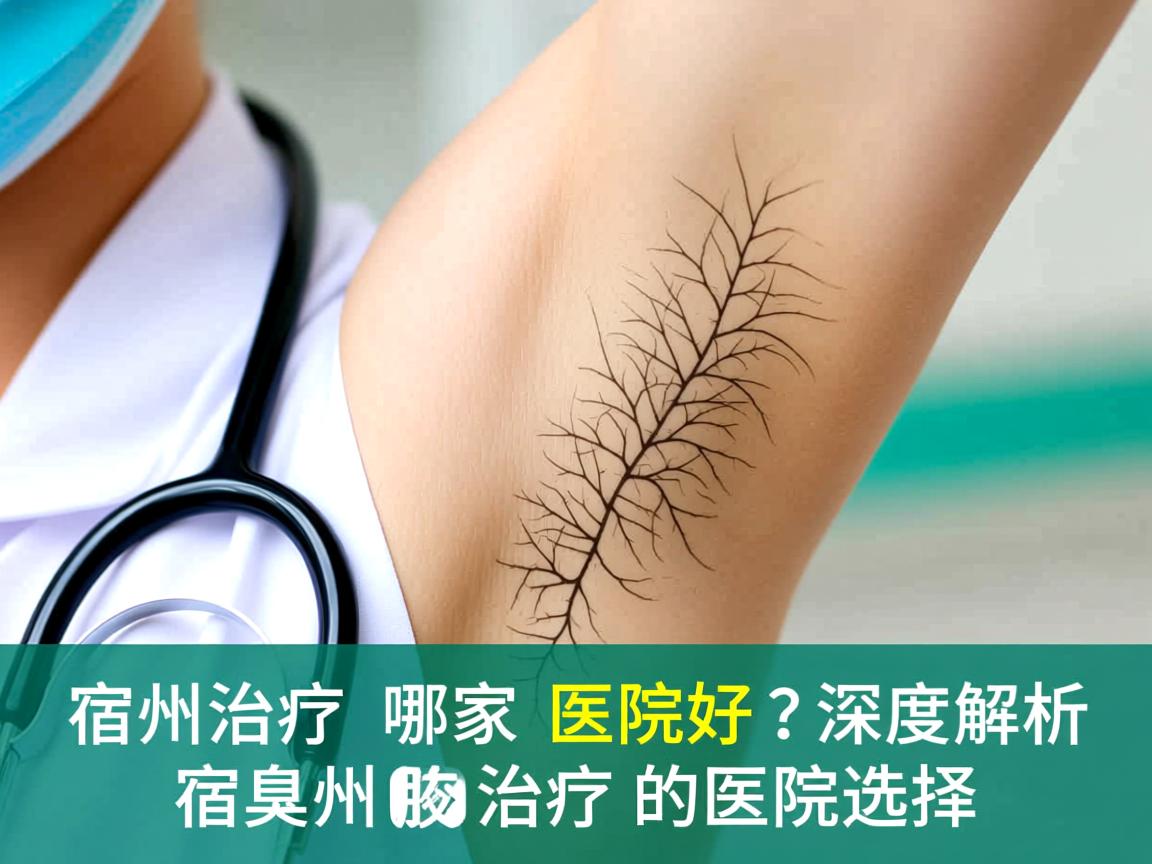 宿州治疗腋臭哪家医院好？深度解析宿州腋臭治疗的医院选择
