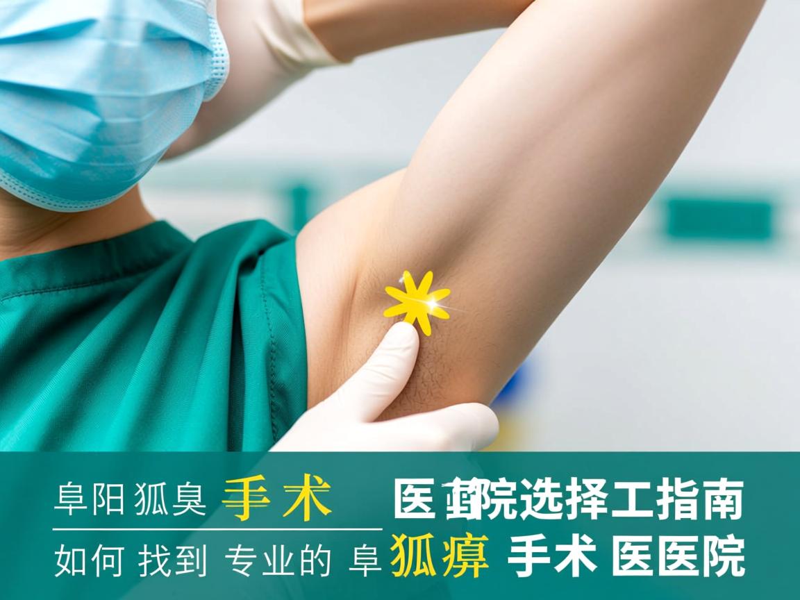 阜阳狐臭手术医院选择指南，如何找到专业的阜阳狐臭手术医院