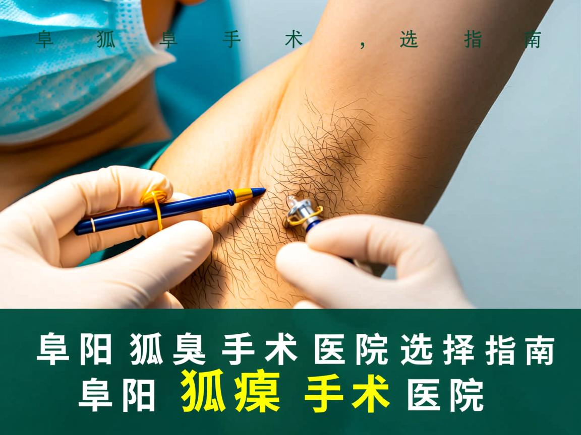 阜阳狐臭手术医院选择指南，如何找到专业的阜阳狐臭手术医院
