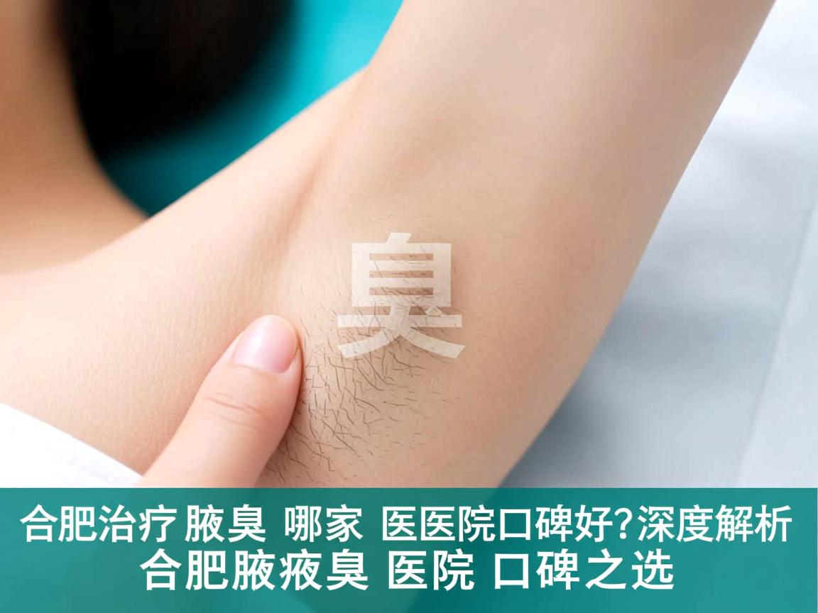 在合肥治疗腋臭哪家医院口碑好？深度解析合肥腋臭医院口碑之选