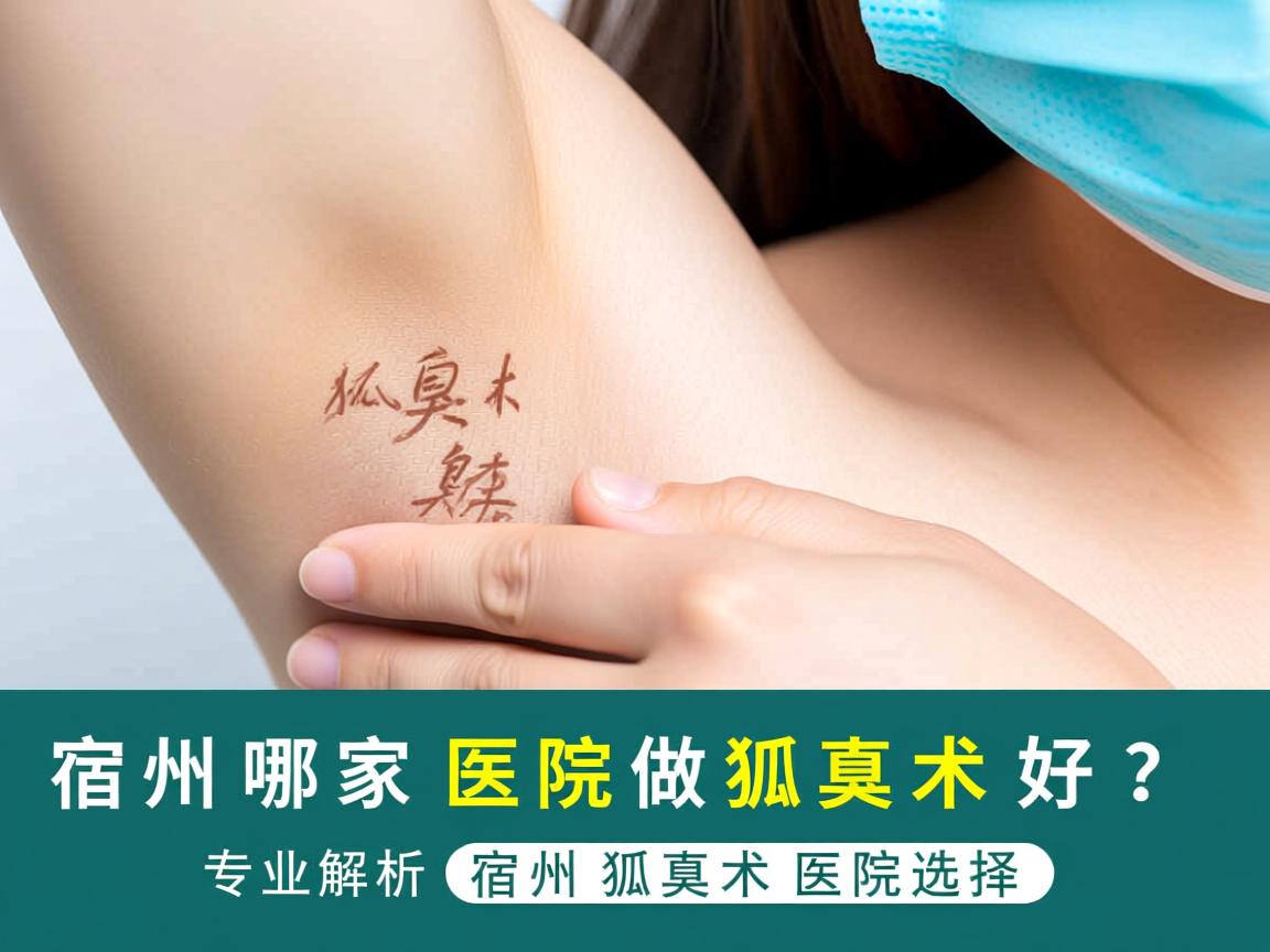 宿州哪家医院做狐臭术好？专业解析宿州狐臭术医院选择