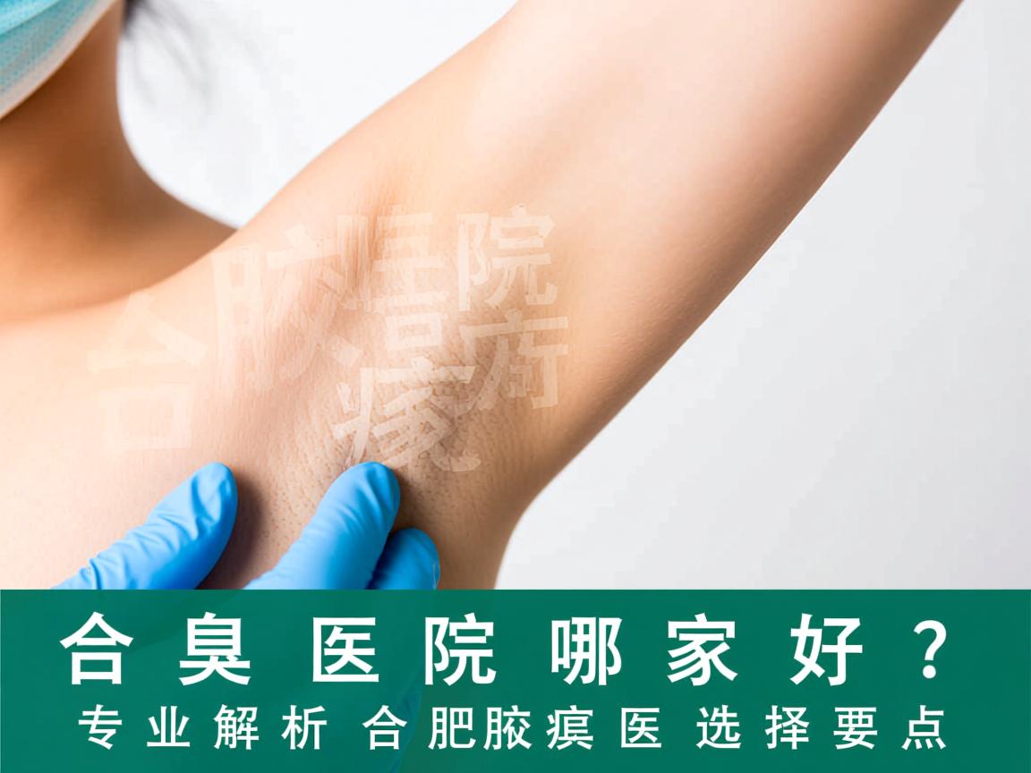 合肥腋臭医院哪家好？专业解析合肥腋臭医院的选择要点