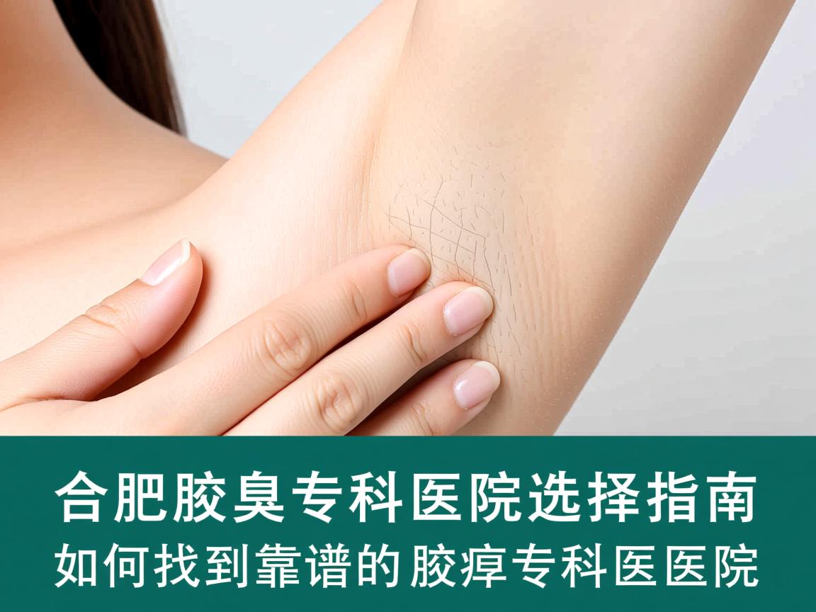 合肥腋臭专科医院选择指南，如何找到靠谱的腋臭专科医院