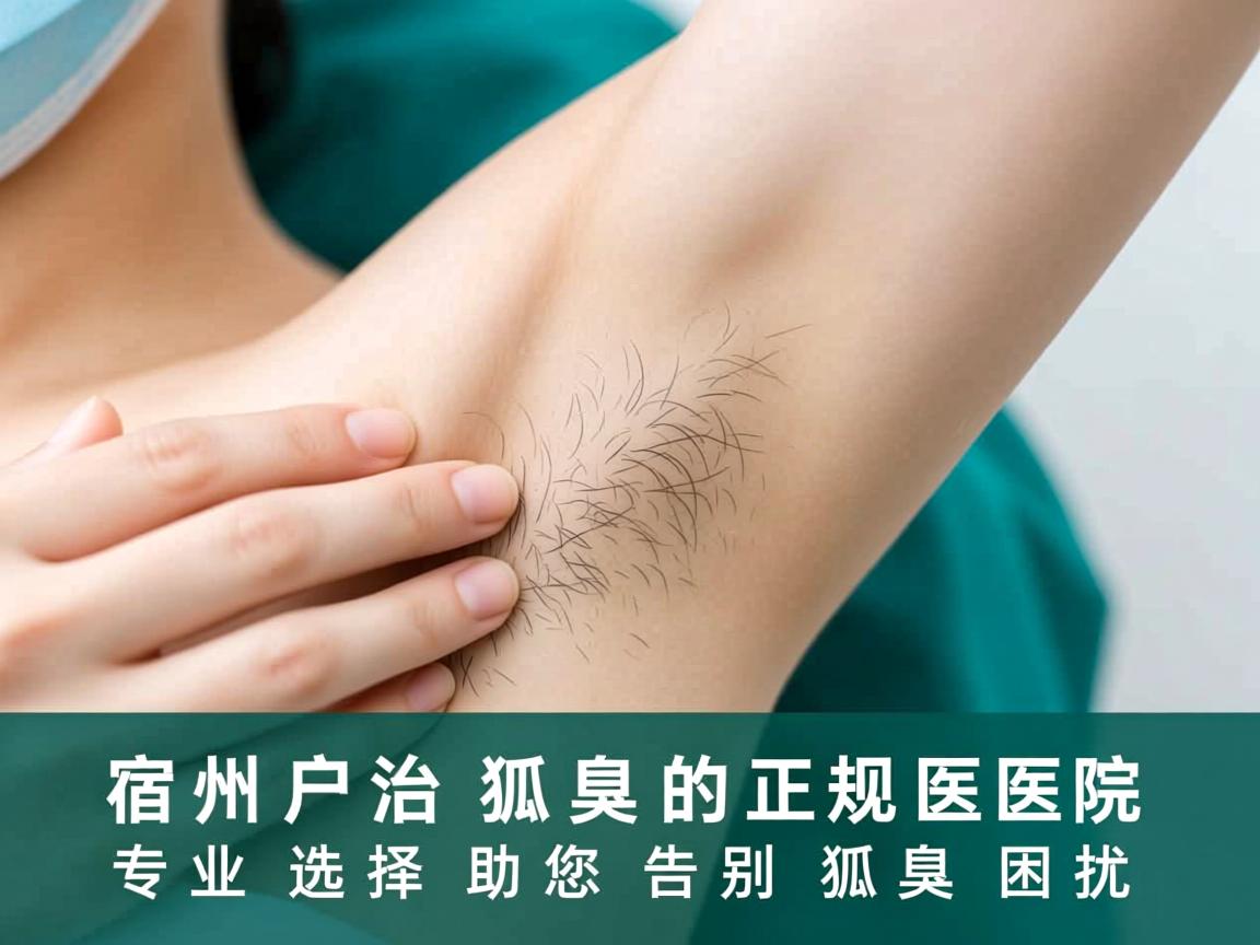 宿州治狐臭的正规医院，专业选择助您告别狐臭困扰