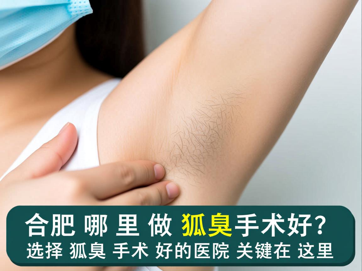 合肥哪里做狐臭手术好？选择狐臭手术好的医院关键在这里