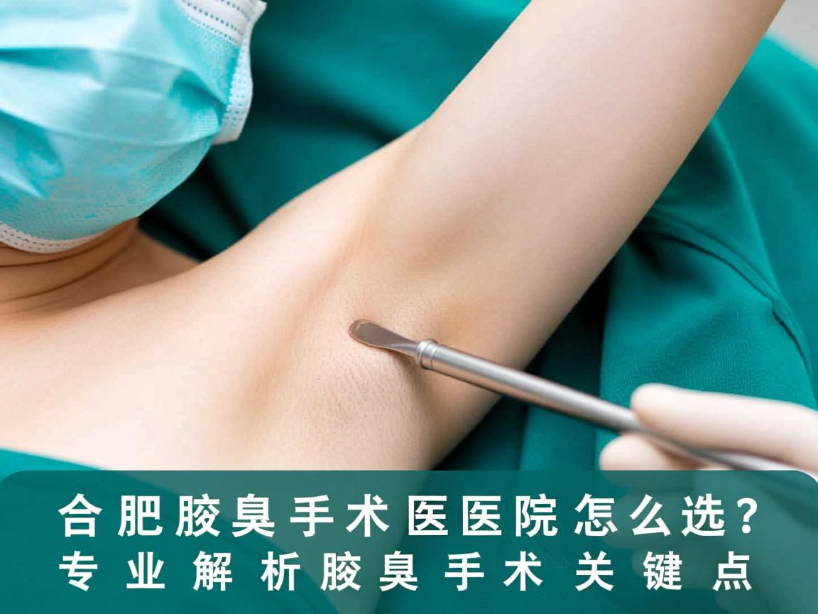合肥腋臭手术医院怎么选?专业解析腋臭手术的关键点 合肥腋臭手术医院怎么选?专业解析腋臭手术的关键点