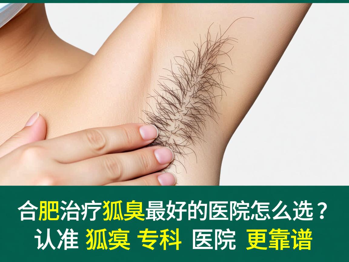 合肥治疗狐臭最好的医院怎么选？认准狐臭专科医院更靠谱