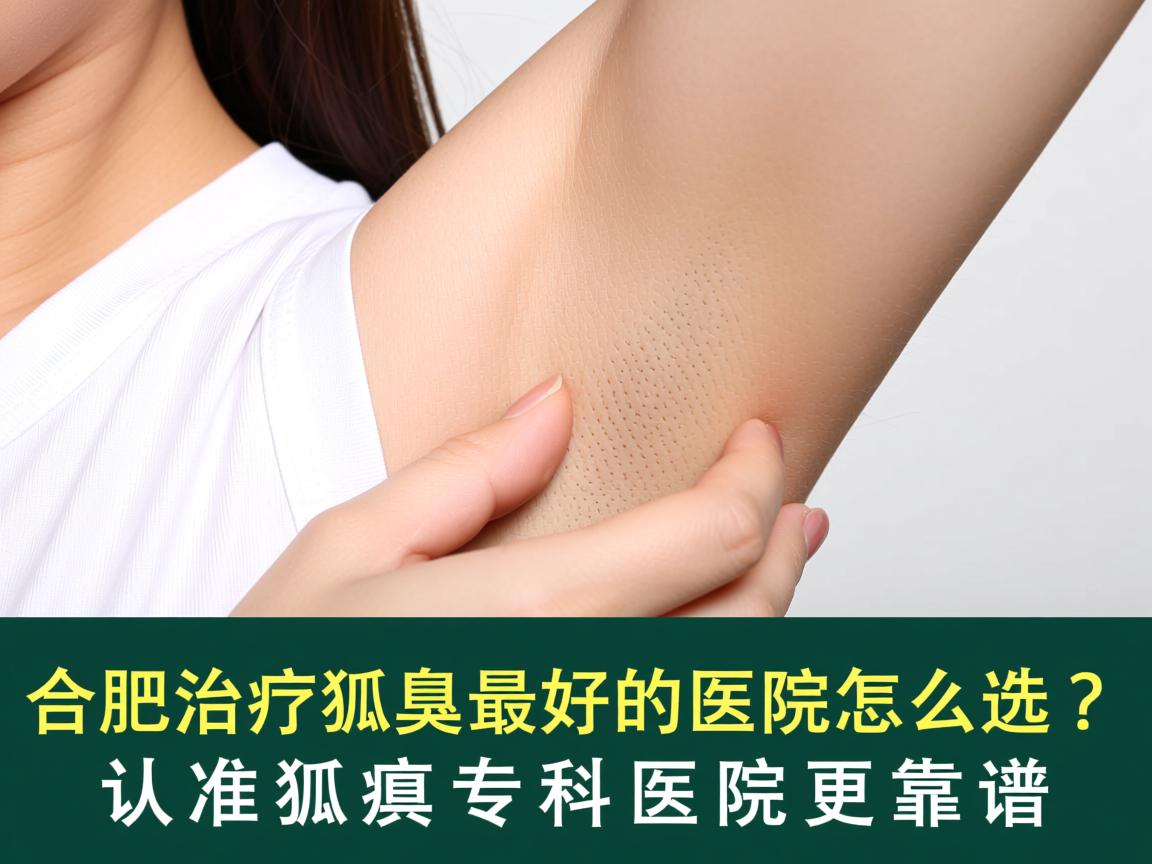 合肥治疗狐臭最好的医院怎么选？认准狐臭专科医院更靠谱