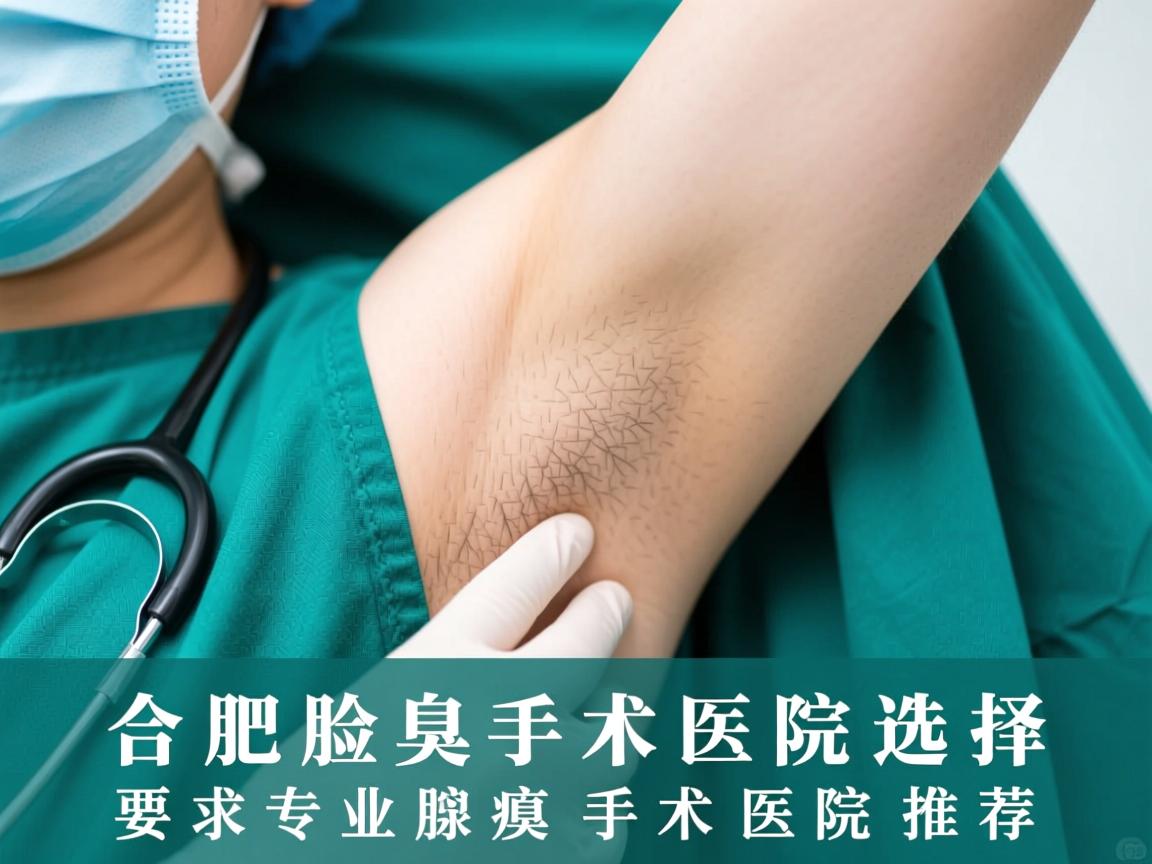 合肥腋臭手术医院选择，专业腋臭手术医院推荐