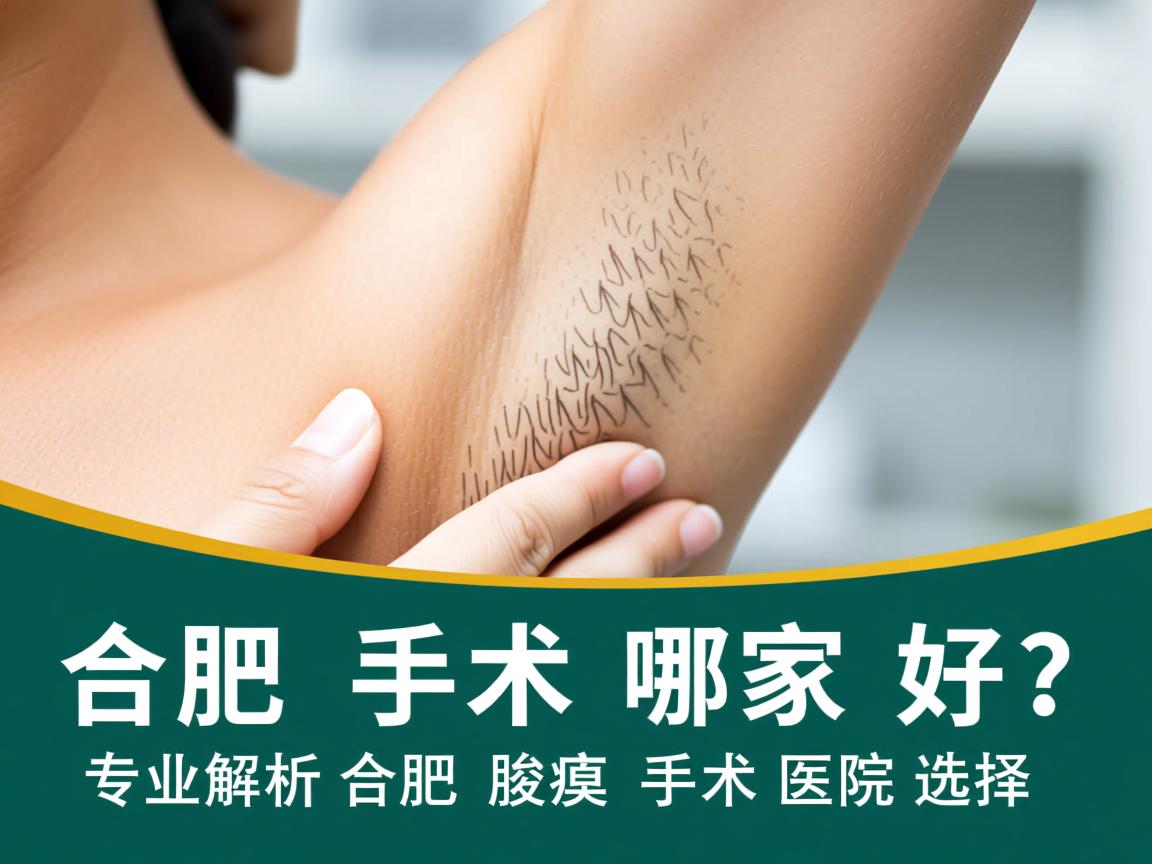合肥腋臭手术哪家好？专业解析合肥腋臭手术医院选择