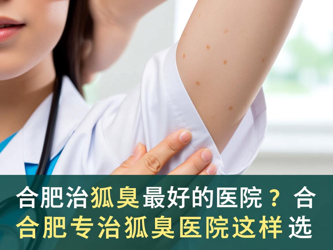 合肥治狐臭最好的医院？合肥专业治狐臭医院这样选