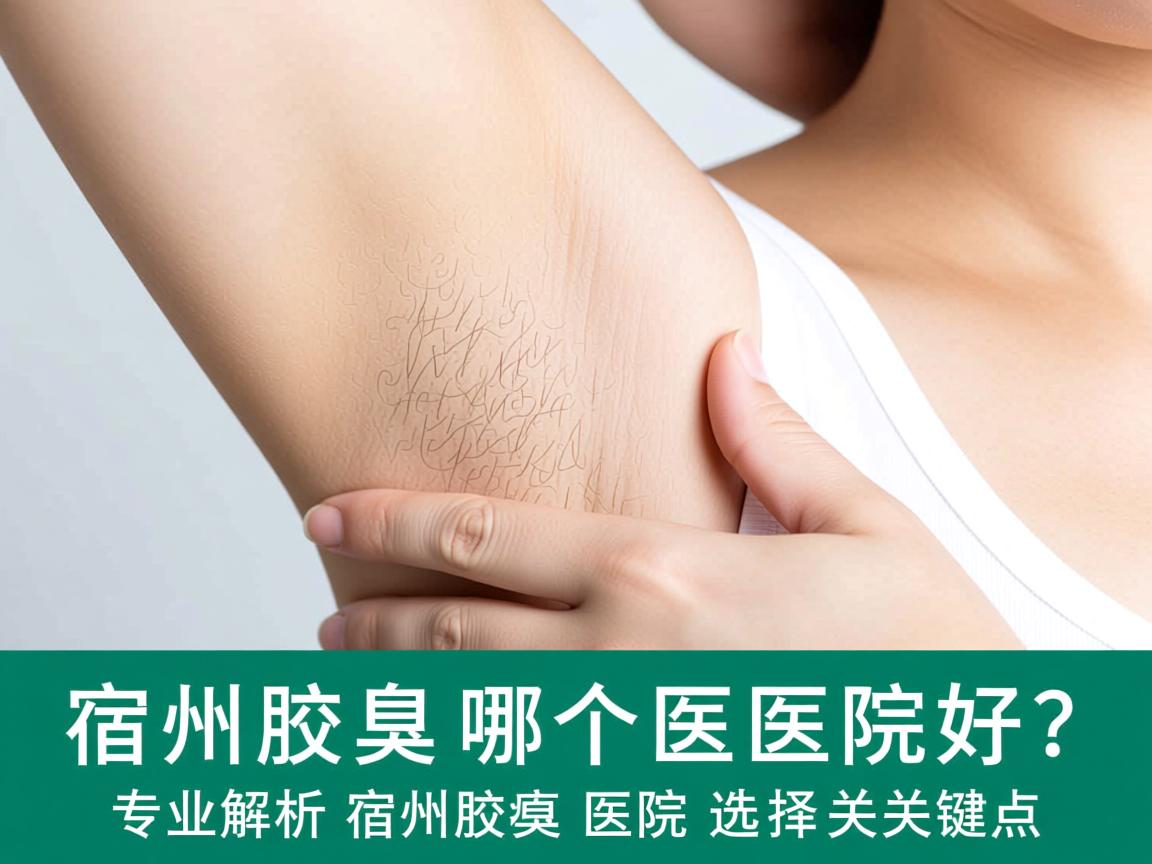 宿州腋臭哪个医院好？专业解析宿州腋臭医院选择的关键点