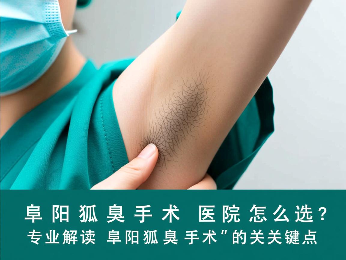 阜阳狐臭手术医院怎么选？专业解读阜阳狐臭手术的关键点