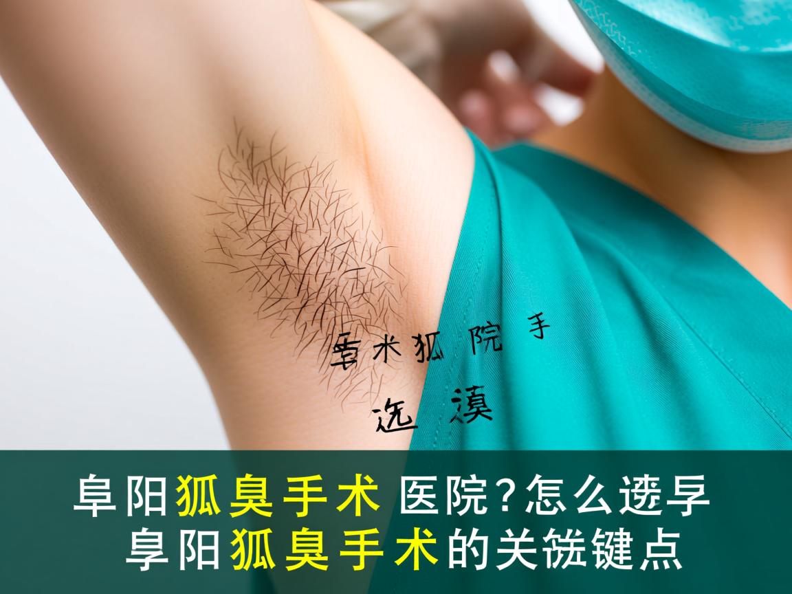 阜阳狐臭手术医院怎么选？专业解读阜阳狐臭手术的关键点