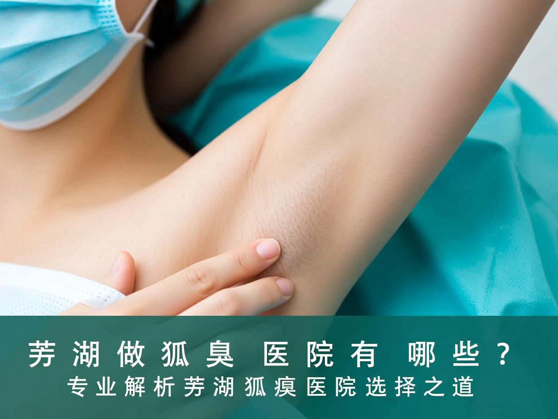 芜湖做狐臭医院有哪些？专业解析芜湖狐臭医院选择之道