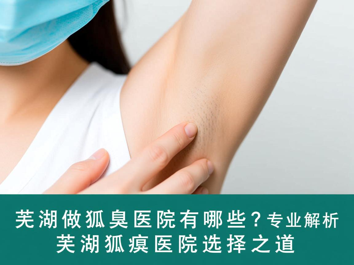 芜湖做狐臭医院有哪些？专业解析芜湖狐臭医院选择之道