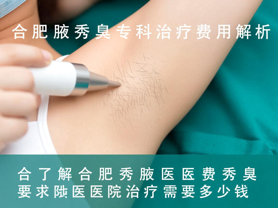 合肥腋秀腋臭专科治疗费用解析，了解合肥腋秀医院治疗需要多少钱
