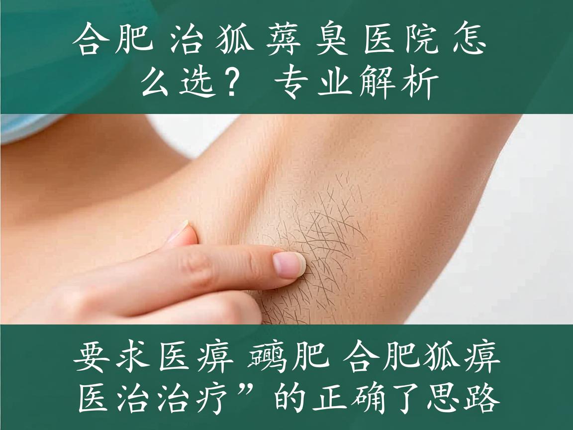 合肥治狐臭医院怎么选？专业解析合肥狐臭治疗的正确思路
